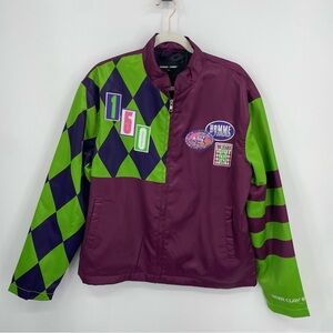 Homme + Femme x White Claw windbreaker claw breaker jacket purple green patches
